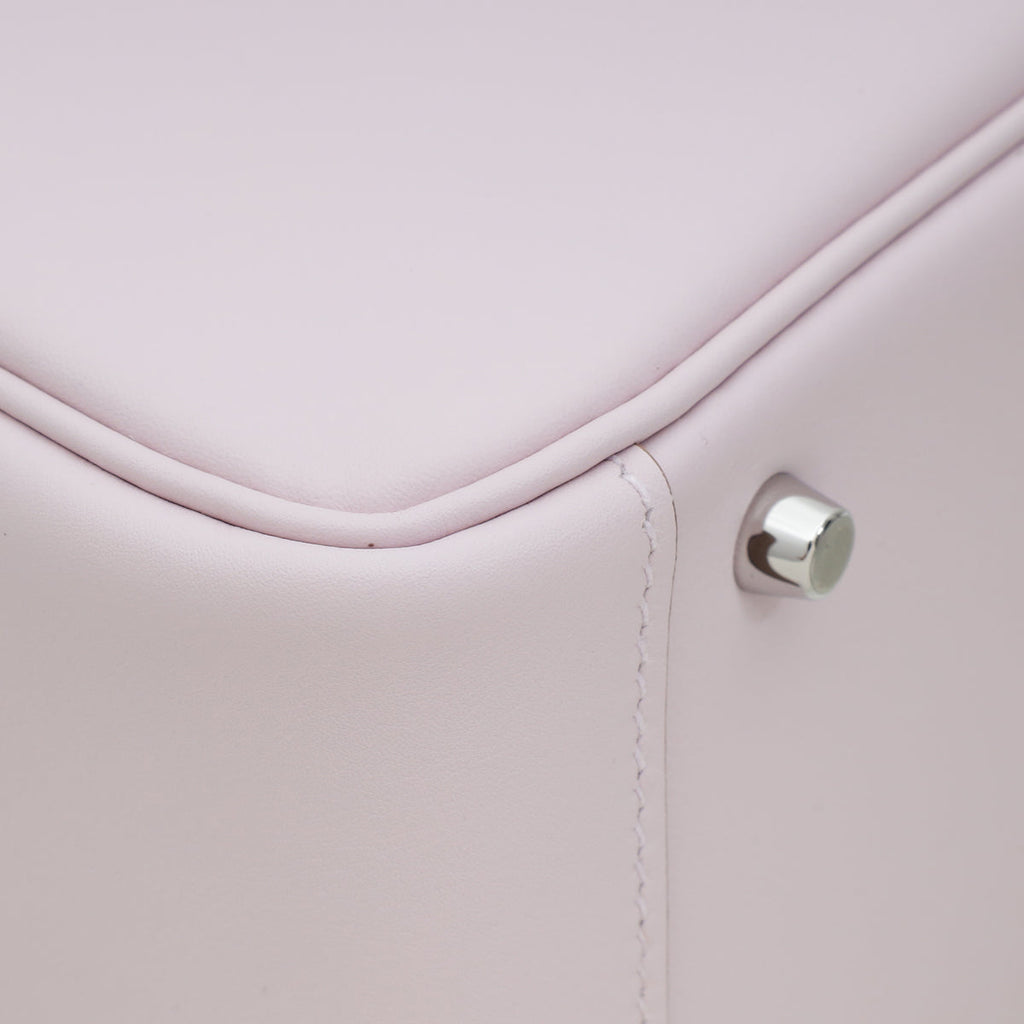 Hermes Mauve Pale Mini Lindy Verso Bag