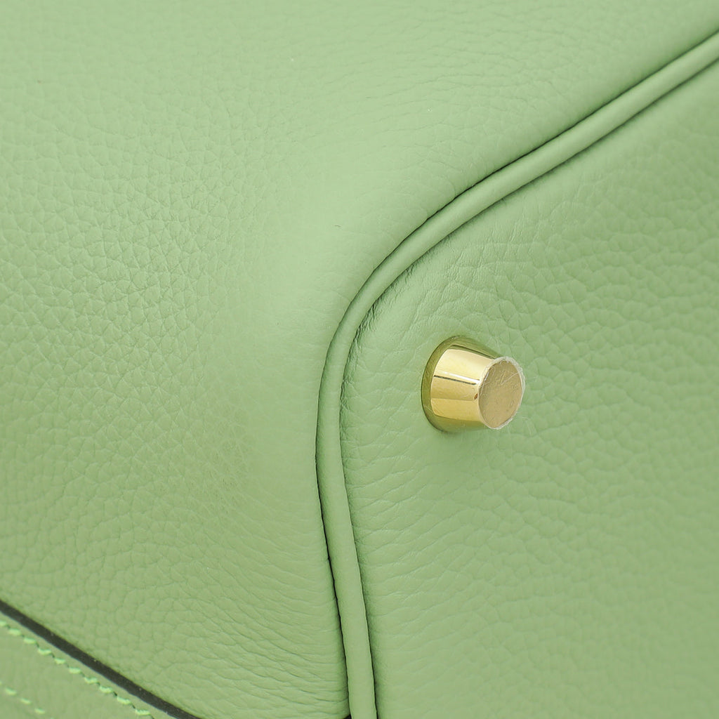 Hermes Vert Criquet Picotin Lock 18 Bag