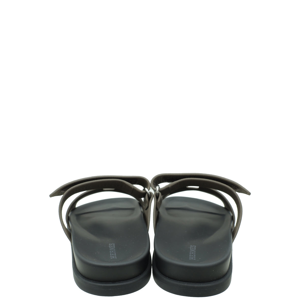 Hermes Etoupe Chypre Sandals 39.5