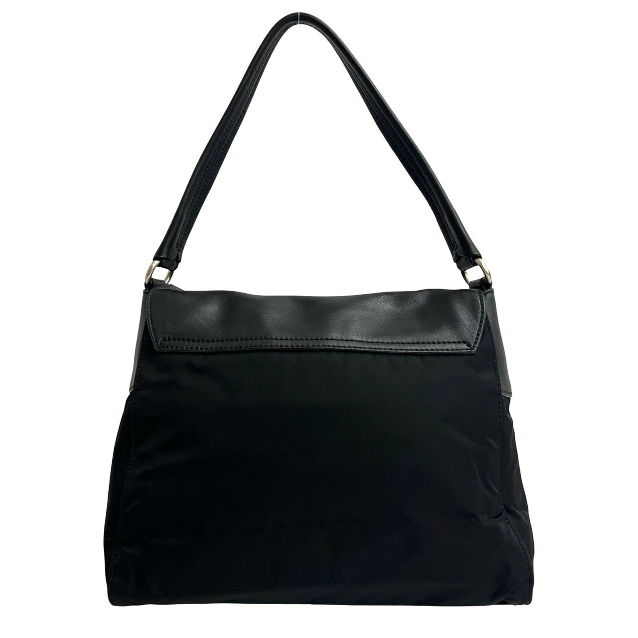 Prada Nylon Leather Shoulder Bag
