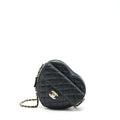 Chanel 22S Heart Bag Lambskin Black L