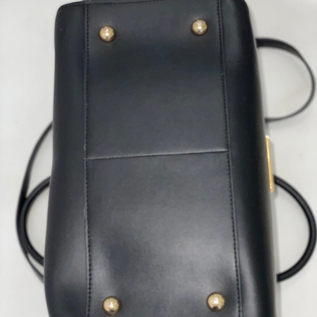 ZAC ZAC POSEN Black Leather Eartha Shoulder Bag