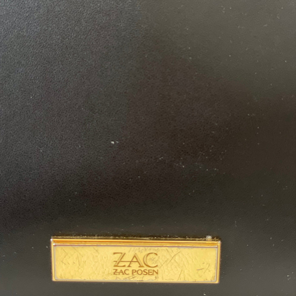 ZAC ZAC POSEN Black Leather Eartha Shoulder Bag