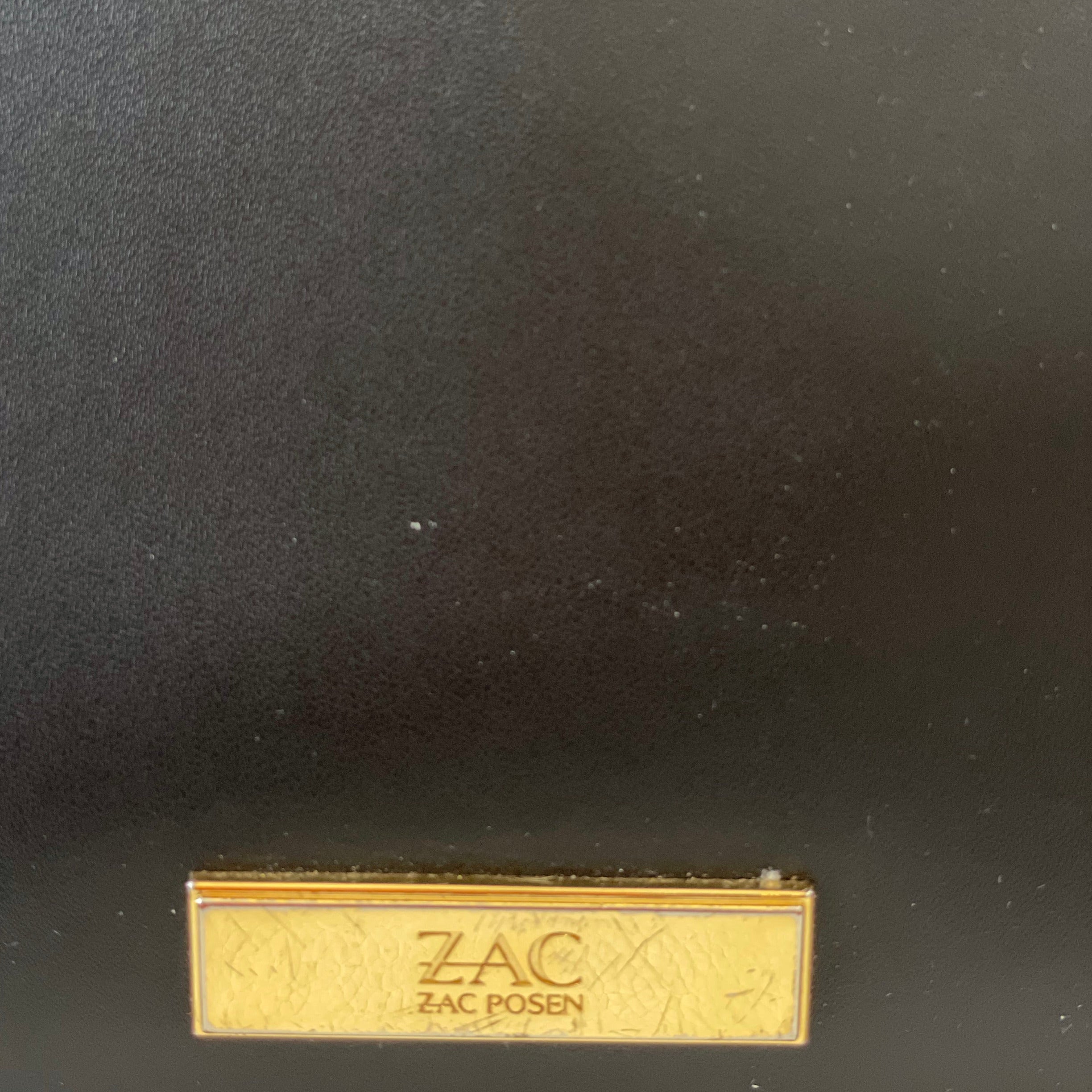 ZAC ZAC POSEN Black Leather Eartha Shoulder Bag