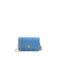 Chanel Pearl Crush Wallet On Chain Denim  (Microchip)