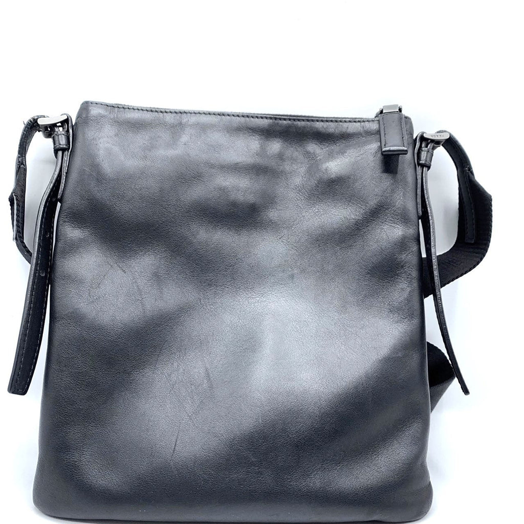 Prada Leather Shoulder Bag Black