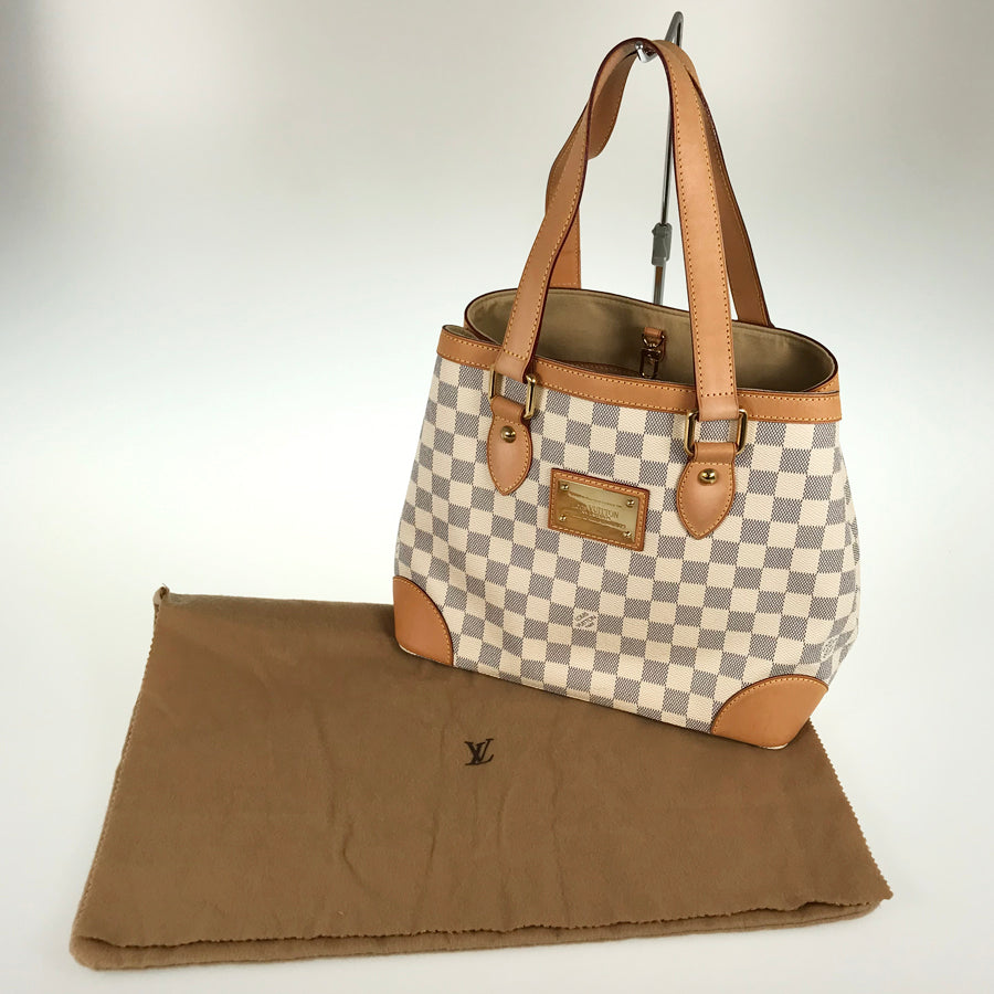 LOUIS VUITTON Damier Azur Hampstead MM N51206 Tote bag