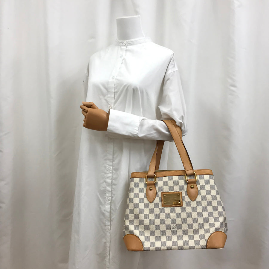 LOUIS VUITTON Damier Azur Hampstead MM N51206 Tote bag