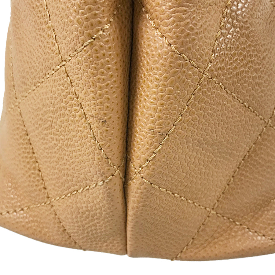 CHANEL Matelasse Wood handle Hand bag