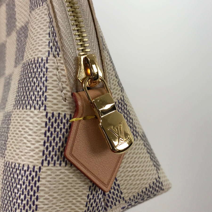 LOUIS VUITTON Damier Azur Pochette Cosmetique N60024 Pouch