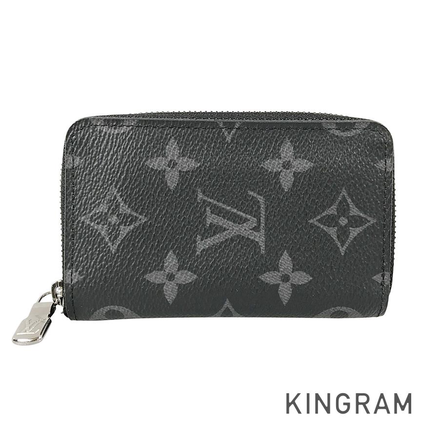 LOUIS VUITTON Monogram Eclipse Zippy Coin Purse Vertical M81662 Coin purse