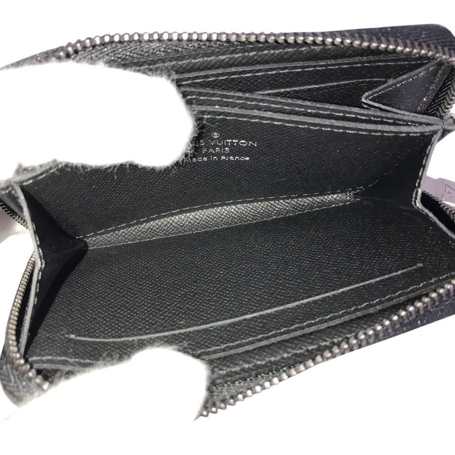 LOUIS VUITTON Monogram Eclipse Zippy Coin Purse Vertical M81662 Coin purse