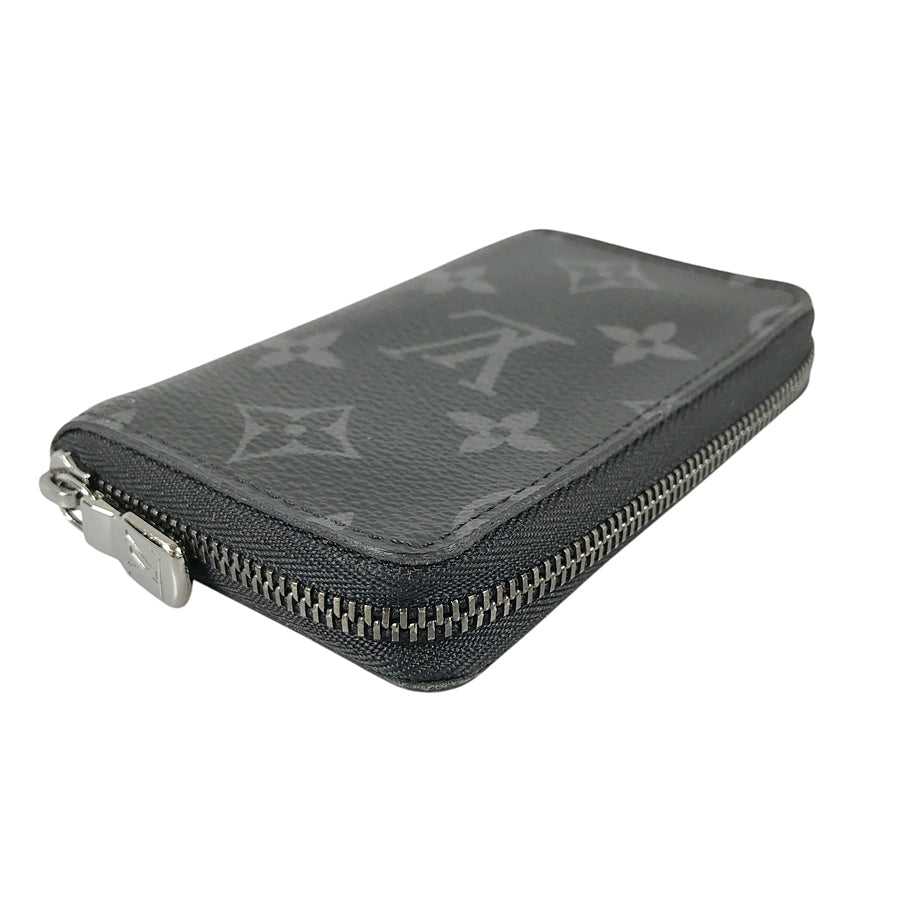LOUIS VUITTON Monogram Eclipse Zippy Coin Purse Vertical M81662 Coin purse
