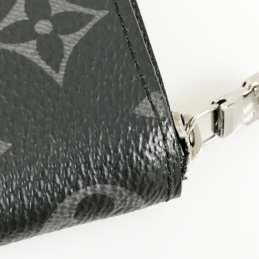 LOUIS VUITTON Monogram Eclipse Zippy Coin Purse Vertical M81662 Coin purse