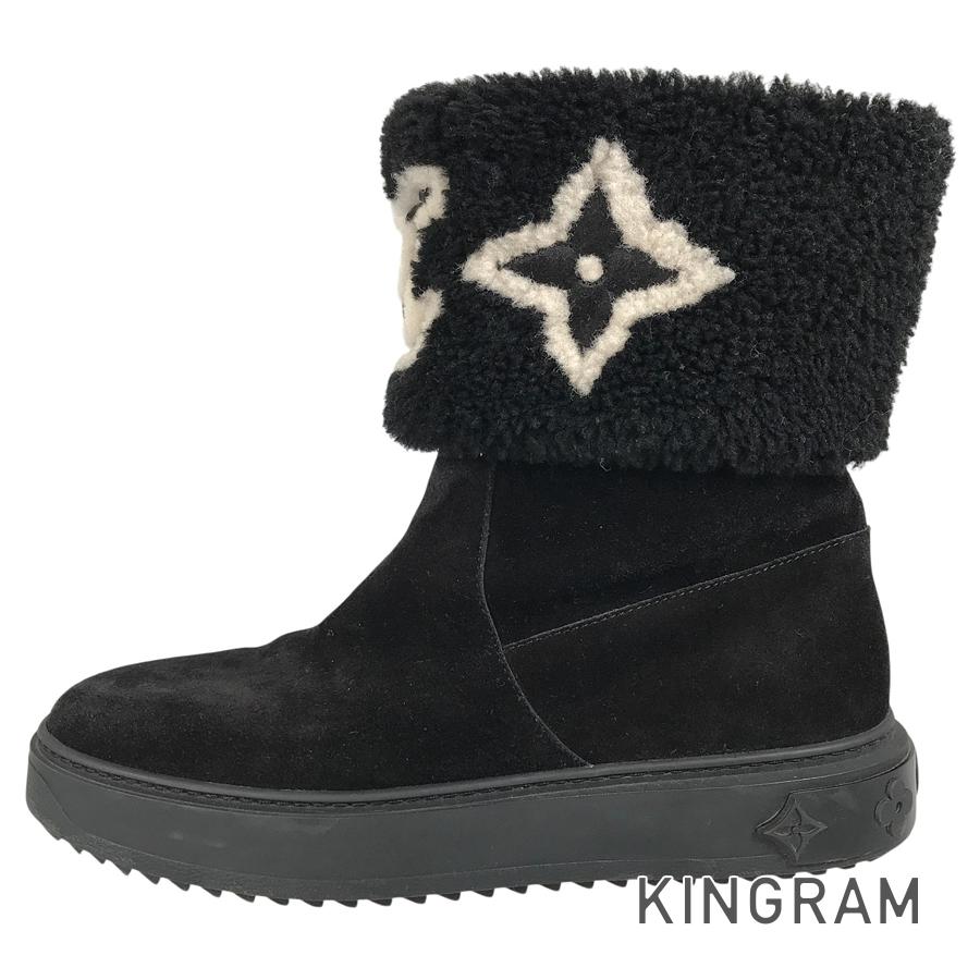 LOUIS VUITTON Monogram snowdrop line Women's Boots
