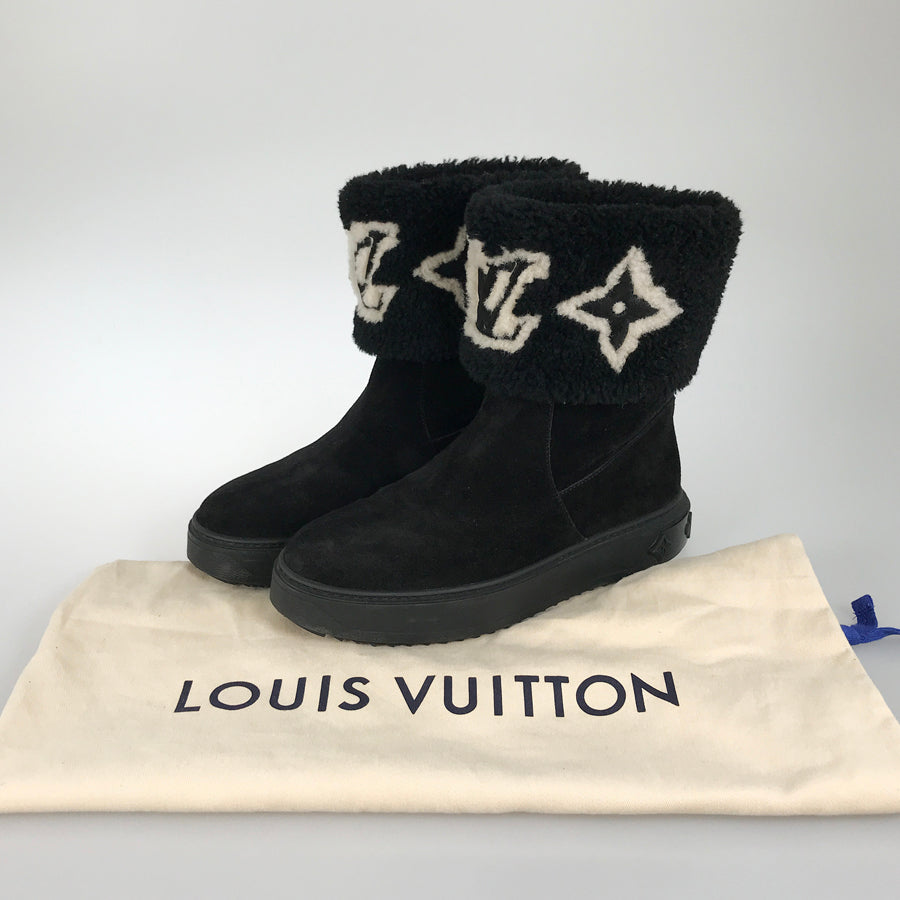 LOUIS VUITTON Monogram snowdrop line Women's Boots