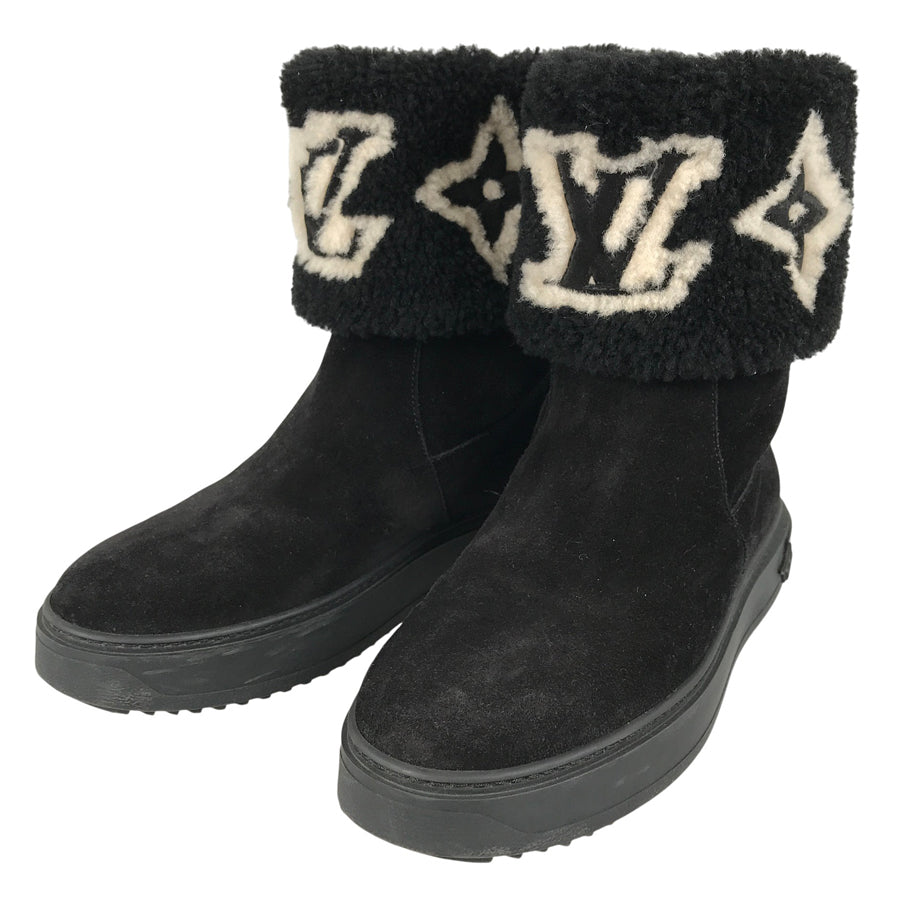 LOUIS VUITTON Monogram snowdrop line Women's Boots