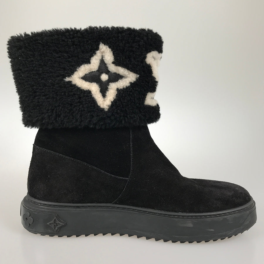 LOUIS VUITTON Monogram snowdrop line Women's Boots