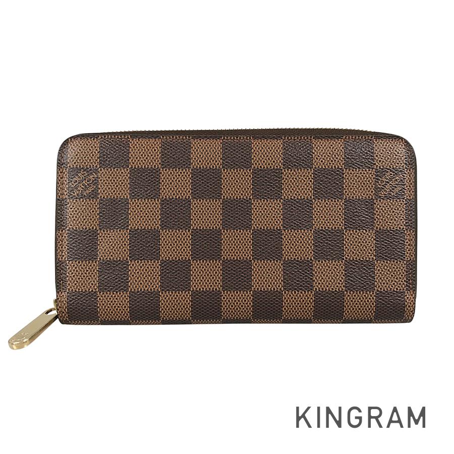 LOUIS VUITTON Damier Zippy Wallet N60015 Long wallet Round zipper