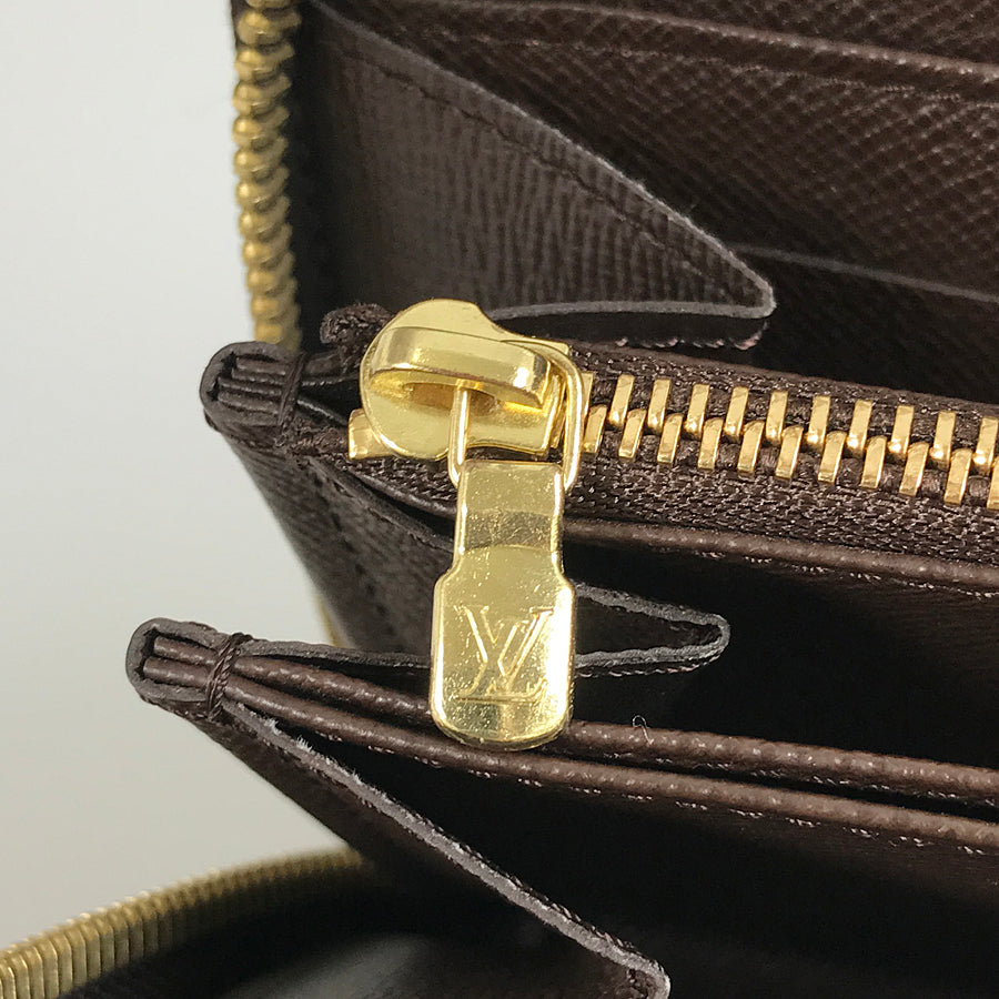 LOUIS VUITTON Damier Zippy Wallet N60015 Long wallet Round zipper