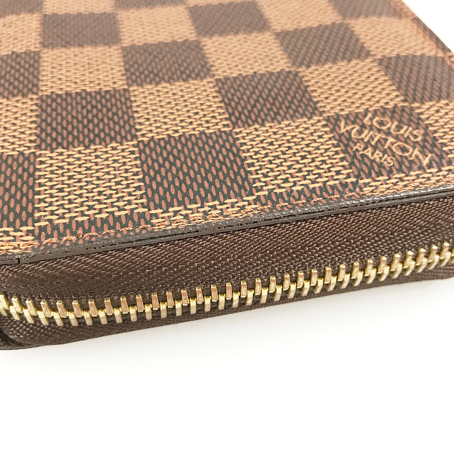 LOUIS VUITTON Damier Zippy Wallet N60015 Long wallet Round zipper