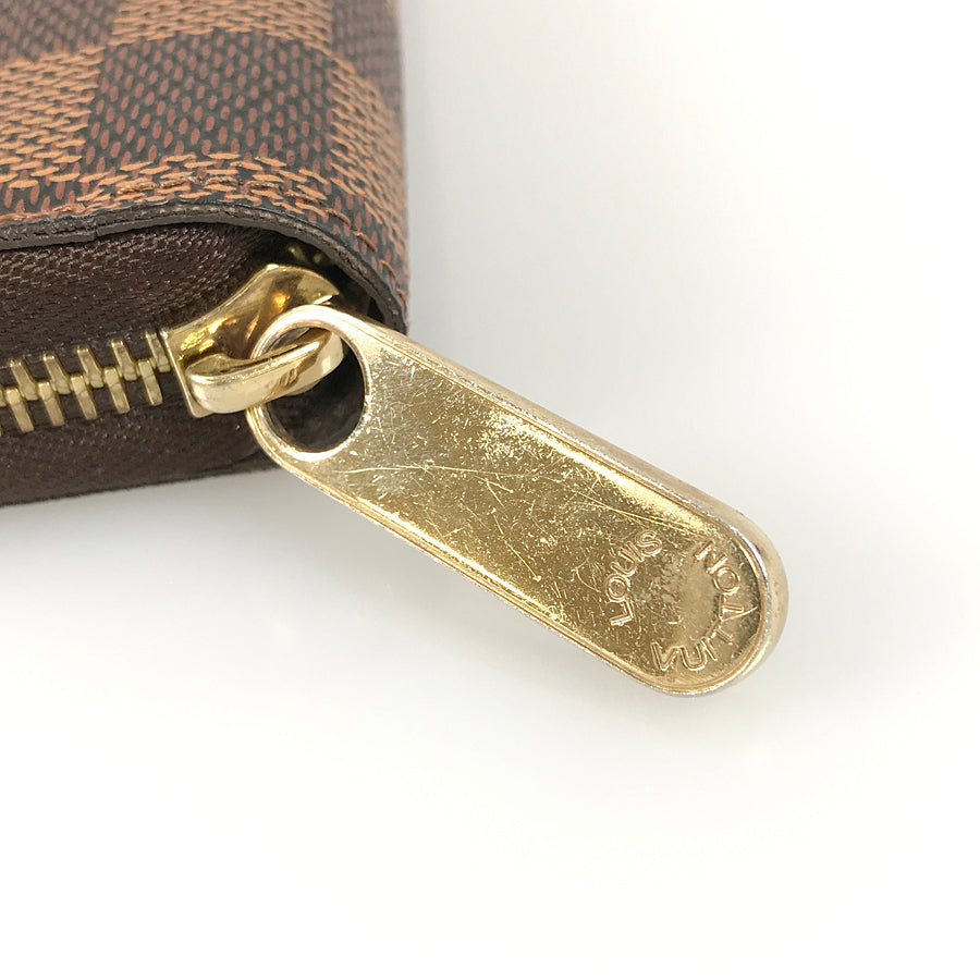 LOUIS VUITTON Damier Zippy Wallet N60015 Long wallet Round zipper
