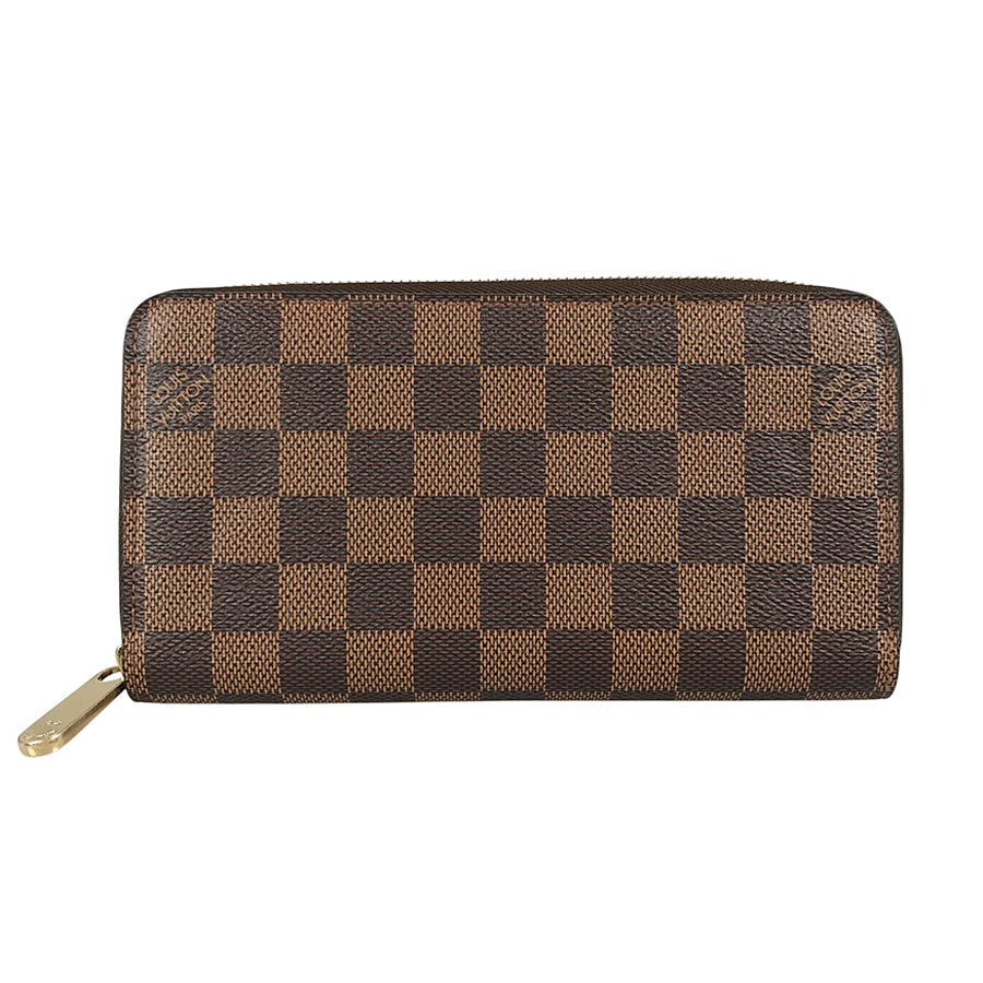 LOUIS VUITTON Damier Zippy Wallet N60015 Long wallet Round zipper