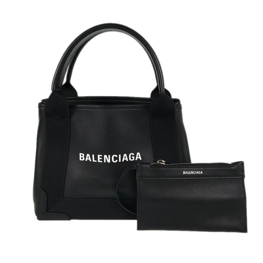 BALENCIAGA Navy Cavas XS Hand bag
