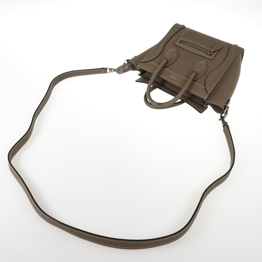 CELINE Luggage Nano Shopper Hand bag