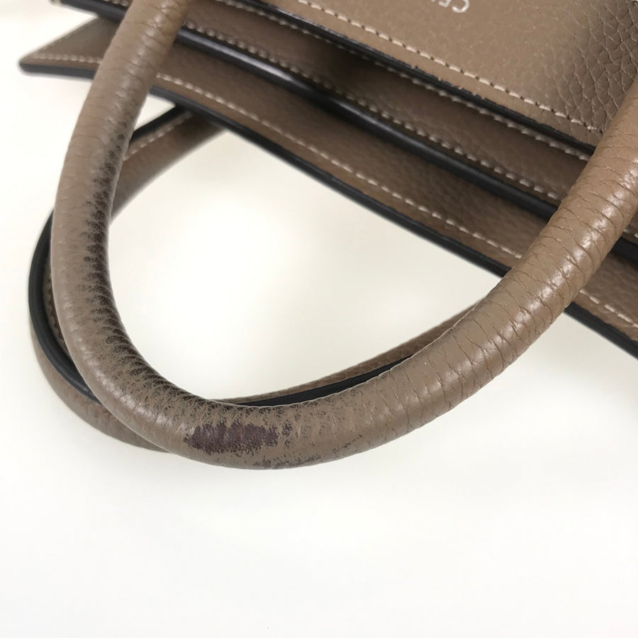 CELINE Luggage Nano Shopper Hand bag