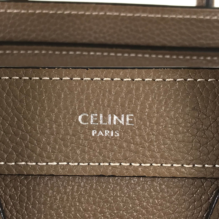 CELINE Luggage Nano Shopper Hand bag