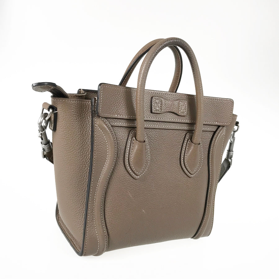CELINE Luggage Nano Shopper Hand bag