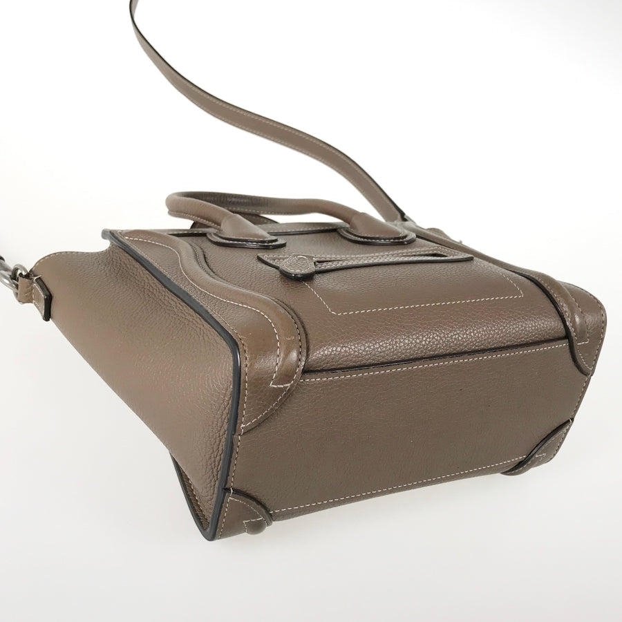 CELINE Luggage Nano Shopper Hand bag