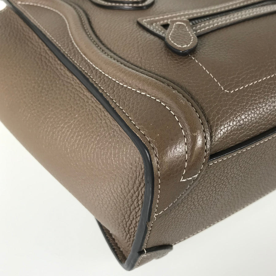 CELINE Luggage Nano Shopper Hand bag
