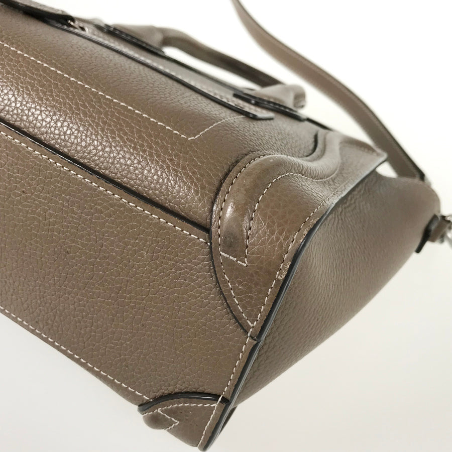CELINE Luggage Nano Shopper Hand bag