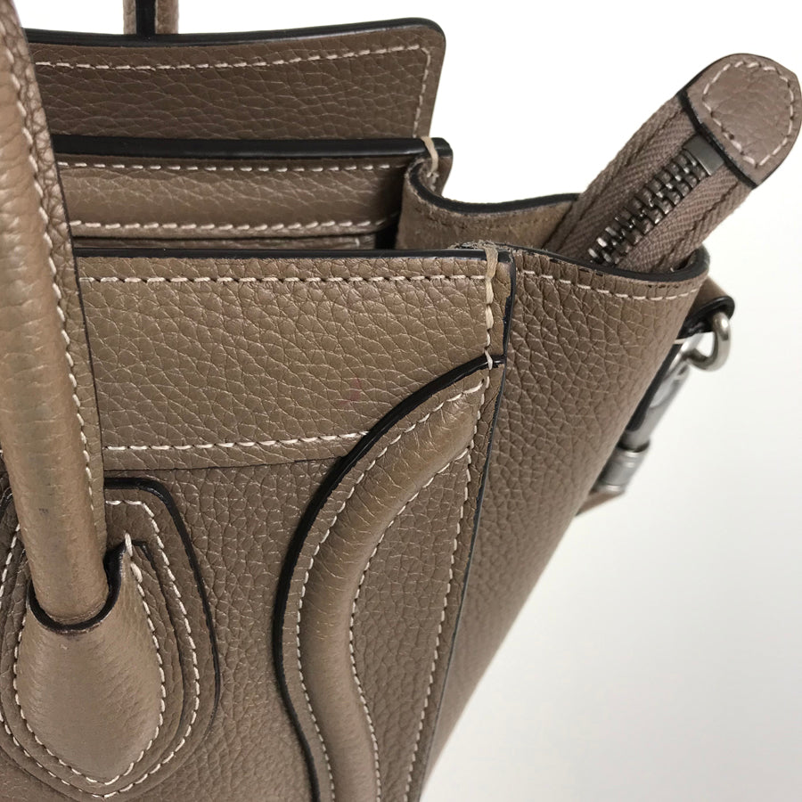 CELINE Luggage Nano Shopper Hand bag