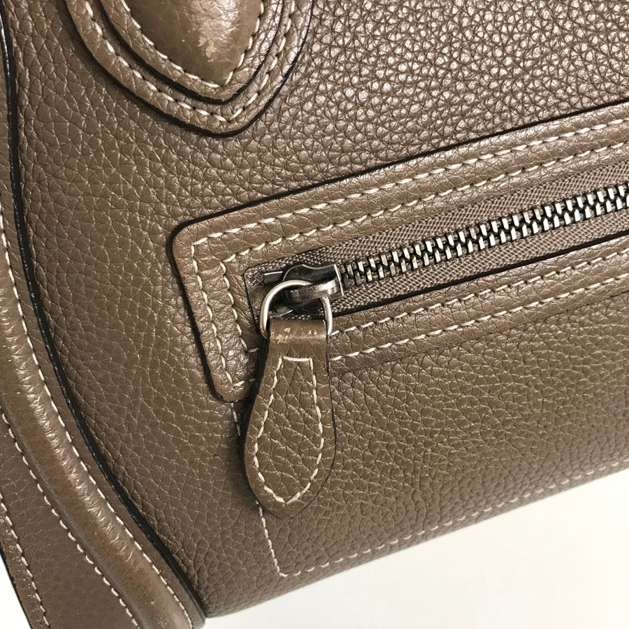 CELINE Luggage Nano Shopper Hand bag