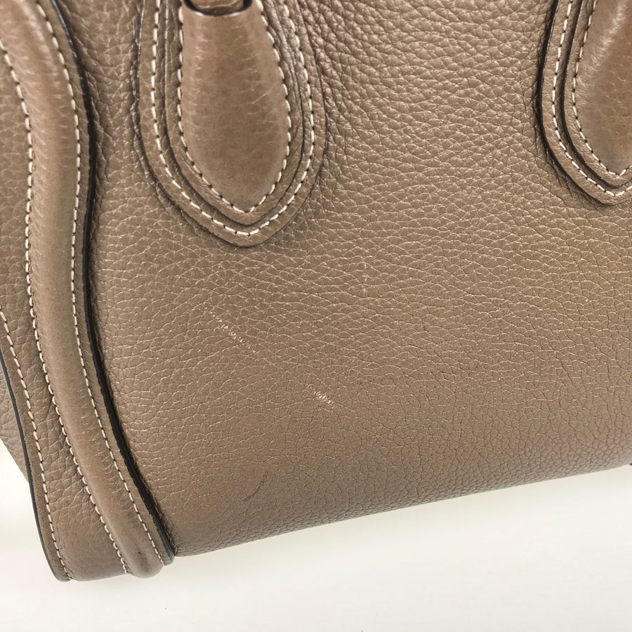CELINE Luggage Nano Shopper Hand bag
