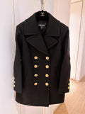 Chanel 16 Rome Series Black Gold Cashmere Jacket