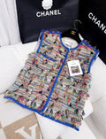 Chanel 17S colorful tassel woven vest