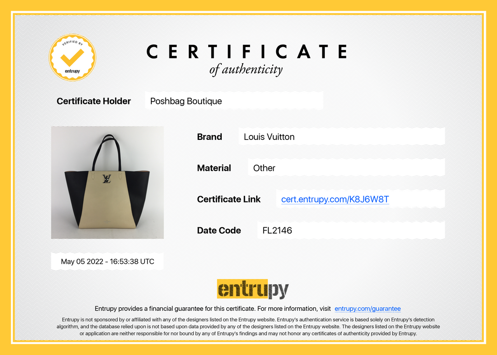 Louis Vuitto LockMe Cabas Calfskin Leather Tote Bag