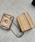 Rare vintage Chanel Bamboo Chain Box Bag