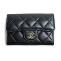 Chanel Matelassé Lambskin Card Case