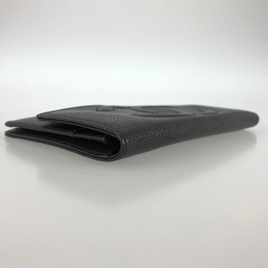 CHANEL Long wallet Folding cover lid