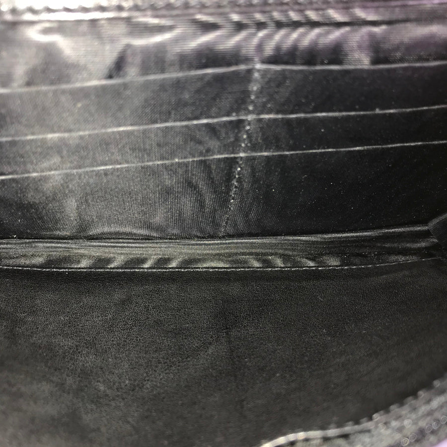 CHANEL Long wallet Folding cover lid