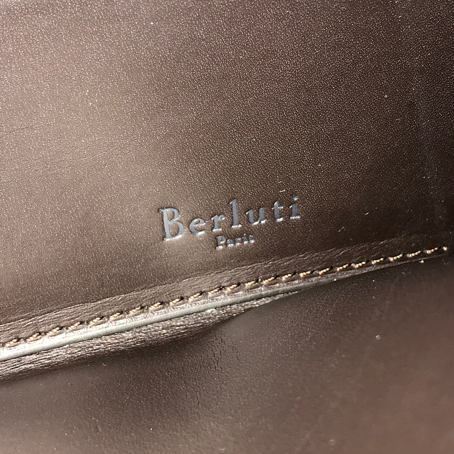 Berluti Calligraphy E0157 Long wallet Round zipper