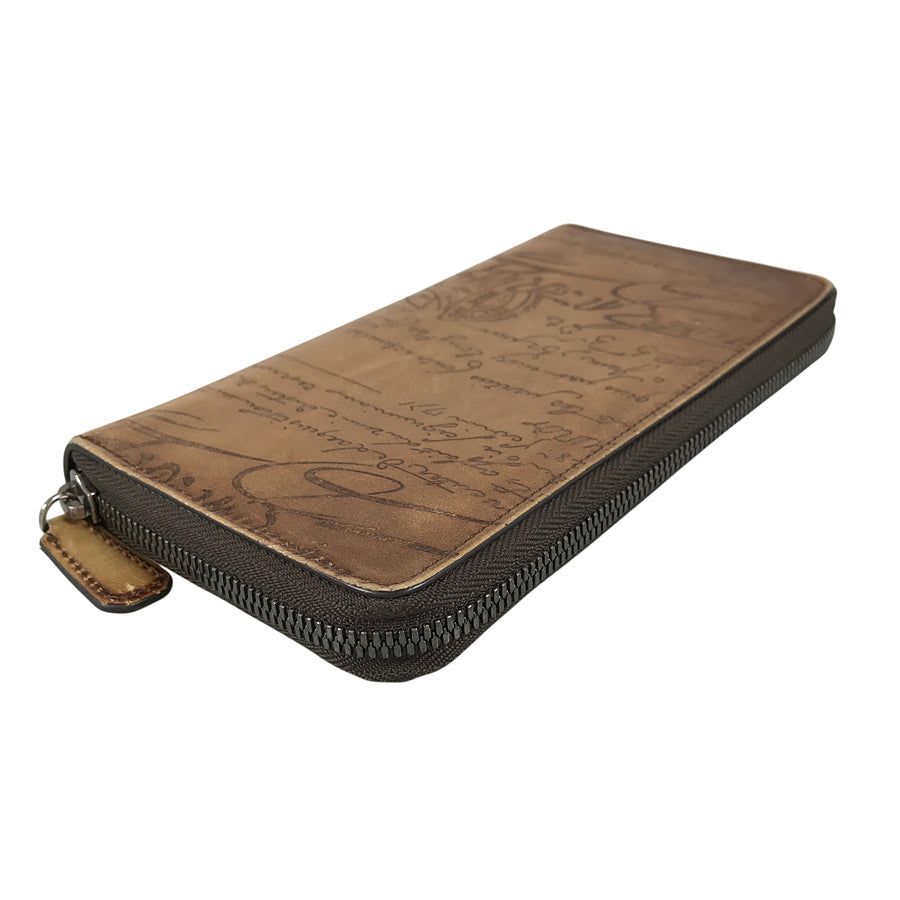 Berluti Calligraphy E0157 Long wallet Round zipper