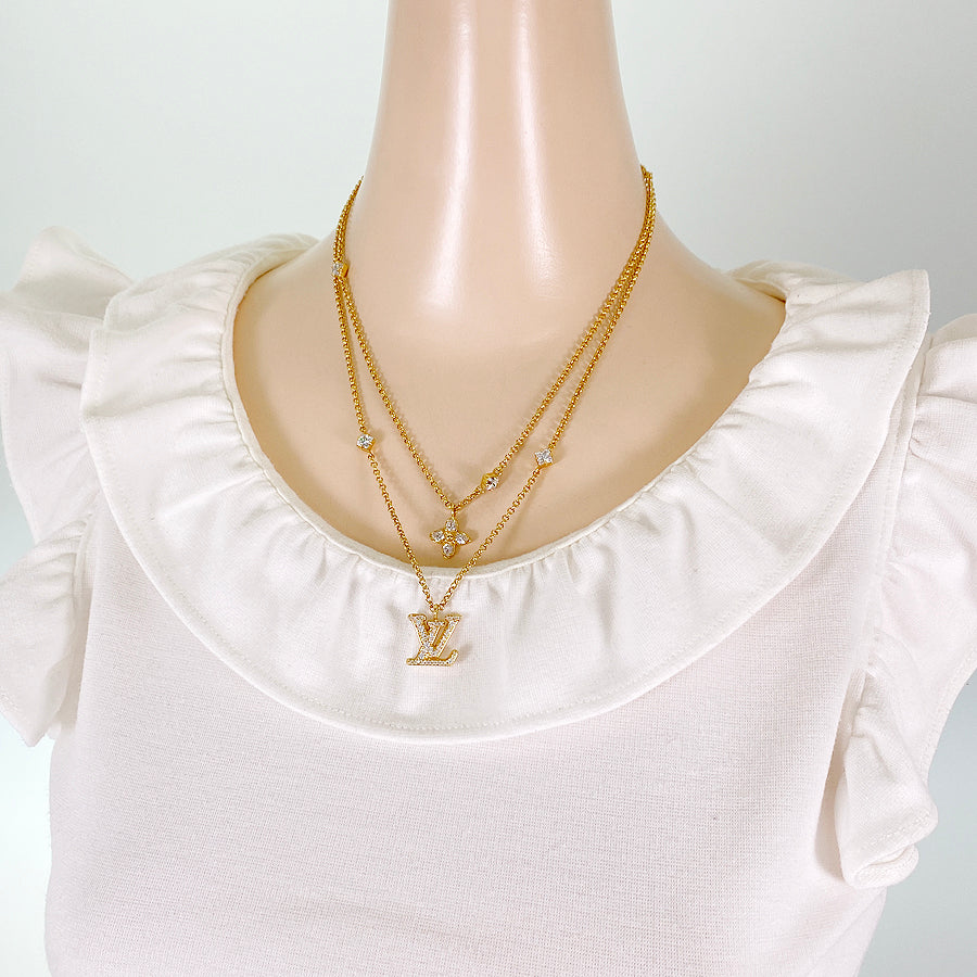 LOUIS VUITTON Lady LV M01845 Necklace