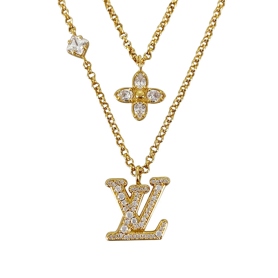 LOUIS VUITTON Lady LV M01845 Necklace