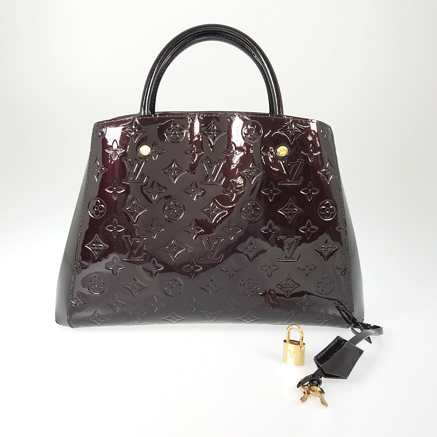 LOUIS VUITTON Monogram Vernis Montaigne MM M50400 Hand bag